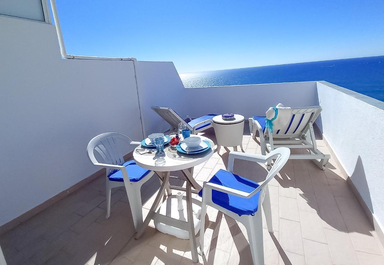 Mira Atlantico 13- Terraco Com Vista Mar E Cidade, Wifi, 80Mt Praia Quarteira Exterior photo